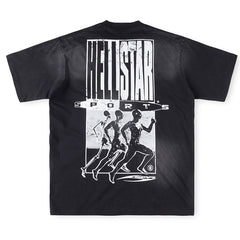 HELLSTAR Graphic Print Relaxed Fit Cotton T-Shirt