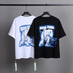 OFF-WHITE Ice Man Graphic Print T-Shirts