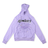 Sp5der Spider Web Hoodie-Purple #8207