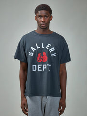 Gallery Dept Logo Printed T-Shirt Black Loose Fit