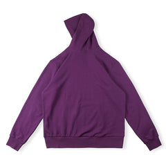 Sp5der Web Print Gothic Punk Hoodie-Purple #143