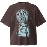 Gallery Dept. ART THAT KILLS Graffiti eyeball print loose short-sleeved T-shirts