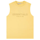 Fear Of God Flocked logo letter print Sleeveless T-Shirts