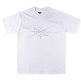 Sp5der Rhinestone Silk Tee