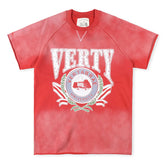 Verty University Crewneck Tee "Red"