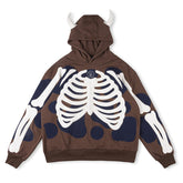 Hellstar Studios Airbrushed Bones Hoodie