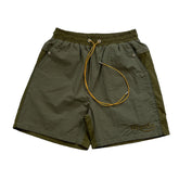 RHUDE Colorblock embroidered letters Shorts