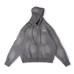 Hellstar Studded Flame Zip-Up Hoodie