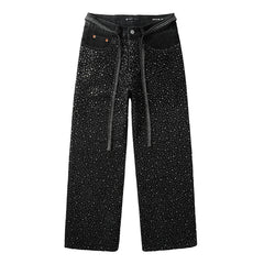 Purple Brand Crystal Diamond Jeans #9128