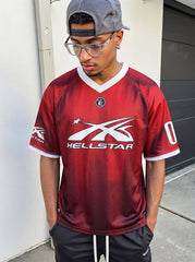 Hellstar 'Red Stripes' Mesh Jersey