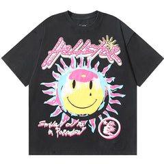 Hellstar Soarin Sun Smile Paradise Tee Black