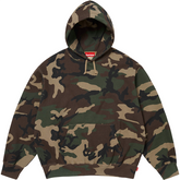 Supreme Satin Applique Hooded Sweatshirt 'Woodland Camo'