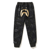 BAPE Gold BAPE Letter Pants