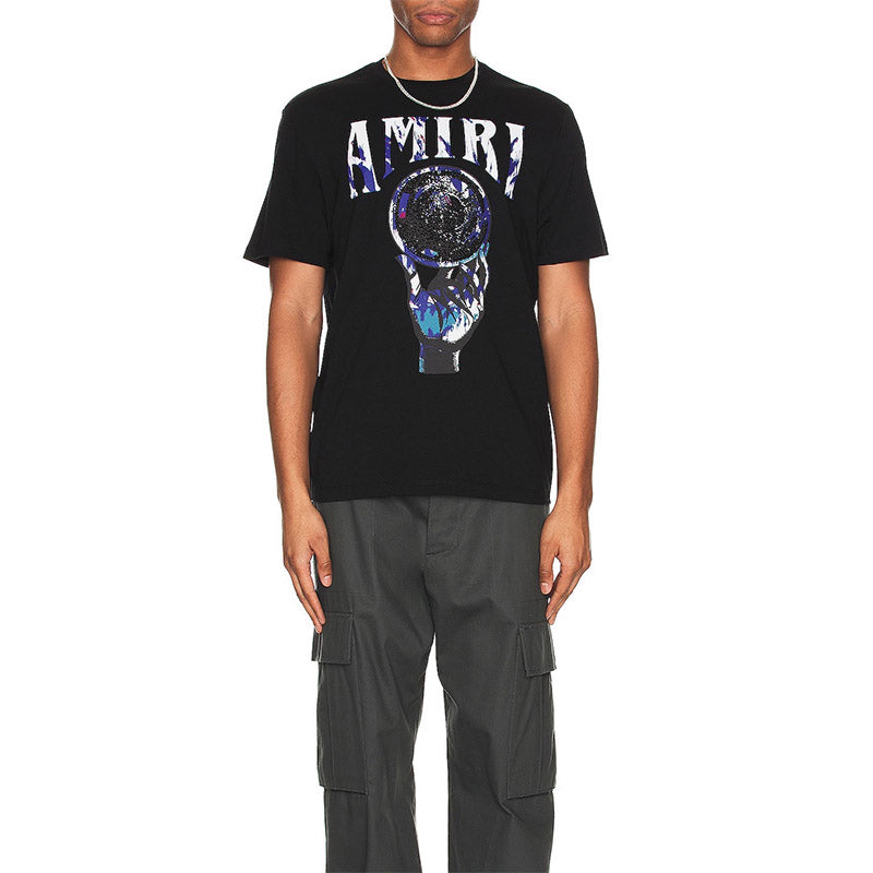 AMIRI Crystal Ball Logo-Intarsia Cashmere T-Shirts