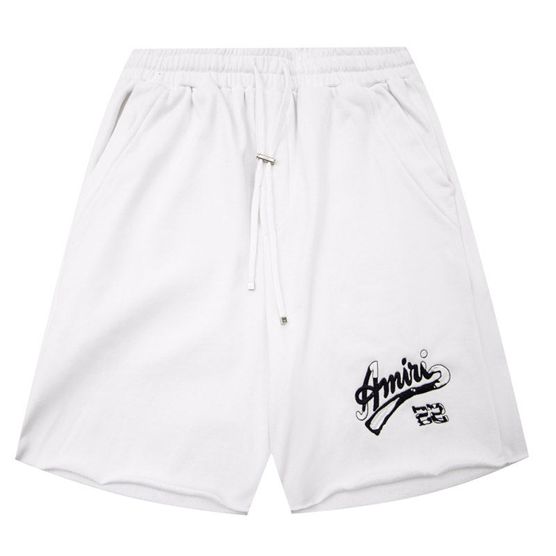 AMIRI Straight-Leg Logo-Embroidered Cotton-Jersey Shorts