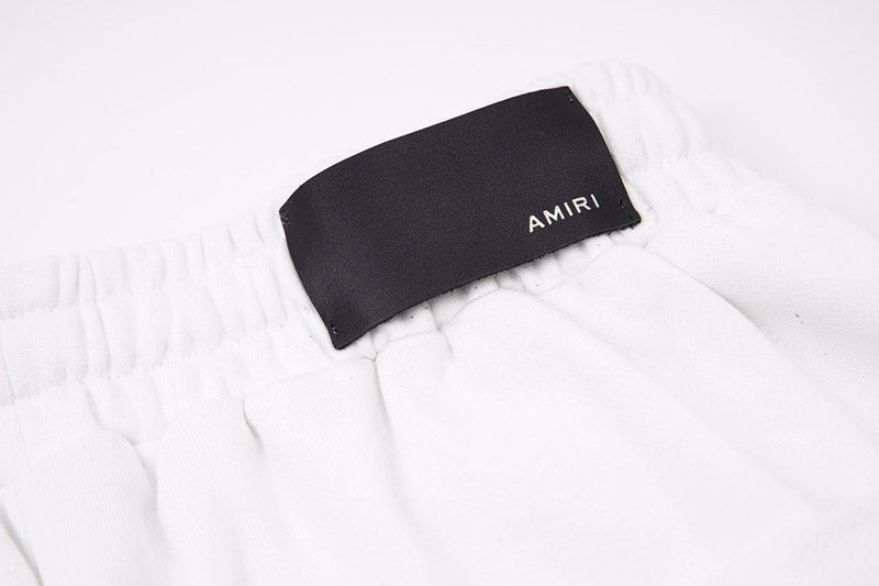 AMIRI Straight-Leg Logo-Embroidered Cotton-Jersey Shorts