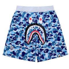 BAPE Double-Hat Big ABC Camo Shark Shorts