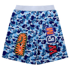 BAPE Double-Hat Big ABC Camo Shark Shorts