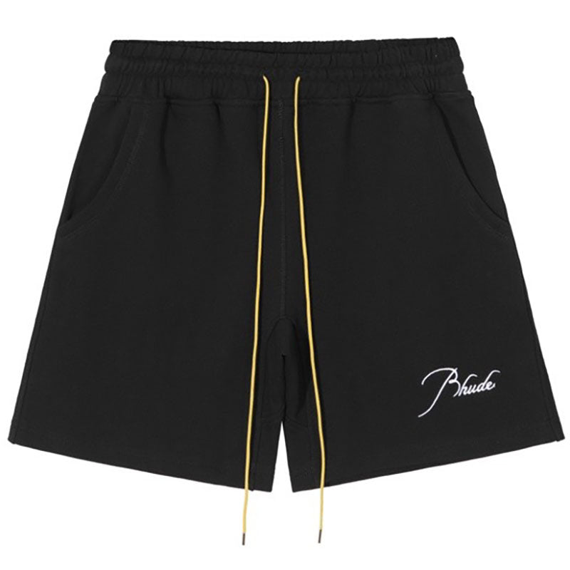 RHUDE Summer embroidery vintage drawstring Shorts