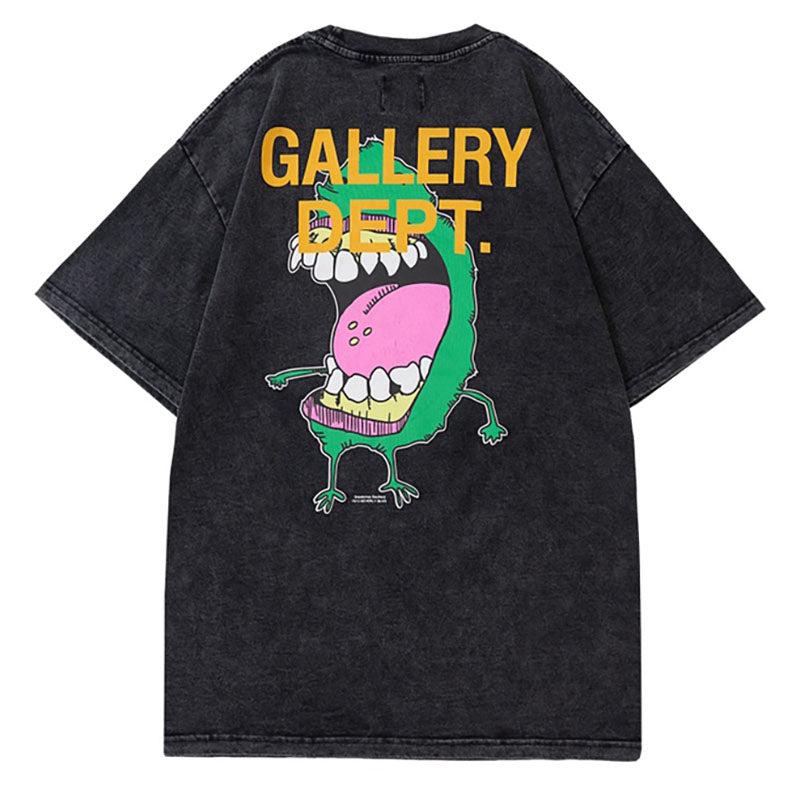 Gallery Dept Distressed Washed Mouth Monster T-Shirt