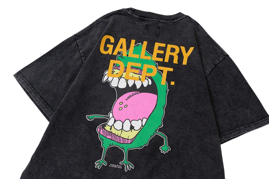 Gallery Dept Distressed Washed Mouth Monster T-Shirt