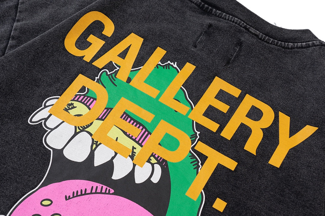 Gallery Dept Distressed Washed Mouth Monster T-Shirt