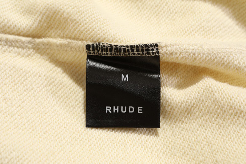 RHUDE embroidered slogan logo sweatpants