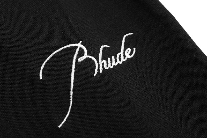 RHUDE embroidered slogan logo sweatpants