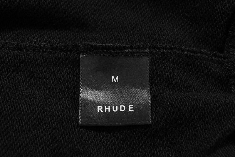 RHUDE embroidered slogan logo sweatpants