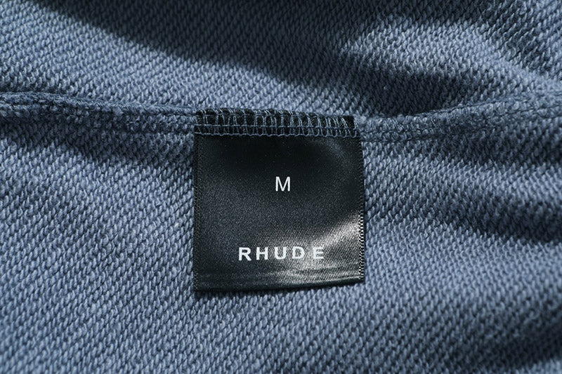 RHUDE embroidered slogan logo sweatpants