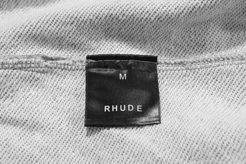 RHUDE embroidered slogan logo sweatpants