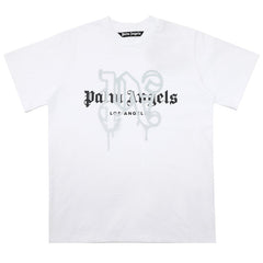 Palm Angels logo-print cotton T-shirts