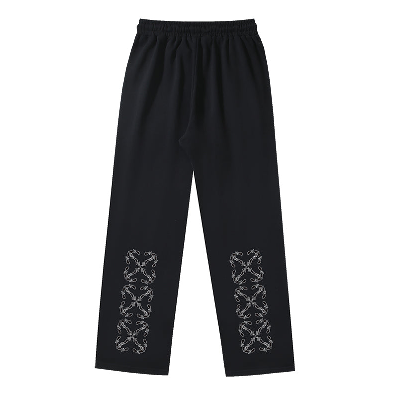 Off White Arrow Printed Trousers Straight Loose Casual Pants #1070