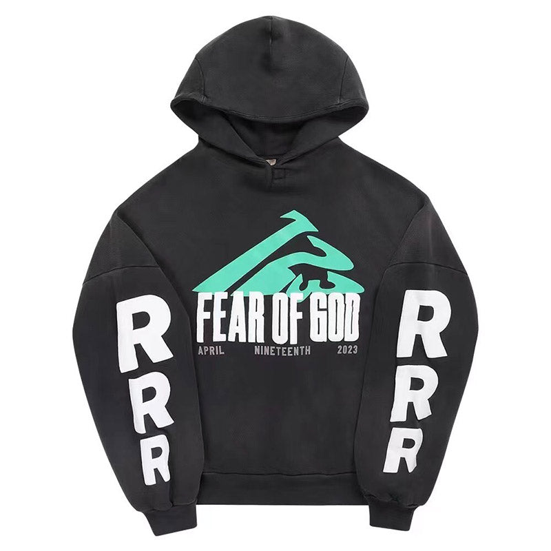 Fear Of God X RRR123 washed and distressed Hoodies