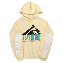 Fear Of God X RRR123 washed and distressed Hoodies