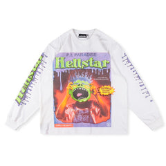 Hellstar Horror Book Longsleeves T-shirt