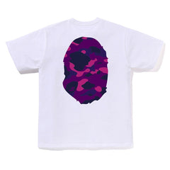 BAPE Color Camo Big Ape Head Tee purple