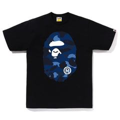BAPE Color Camo Big Ape Head Tee blue