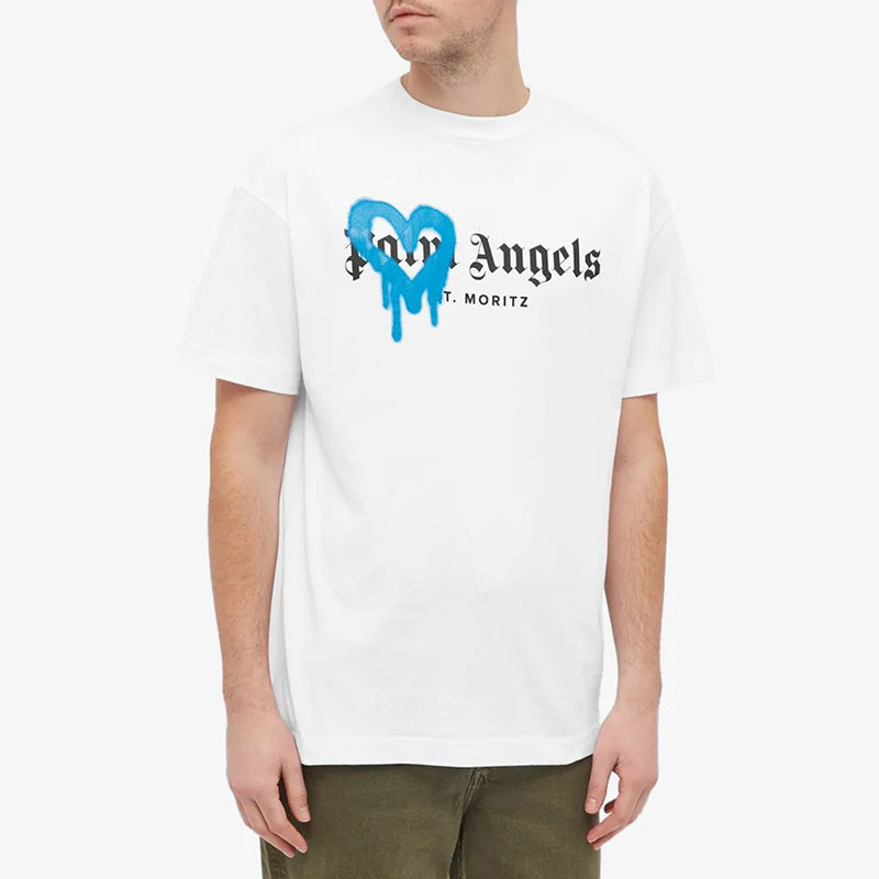 Palm Angels St  Moritz Spray Logo T-Shirt