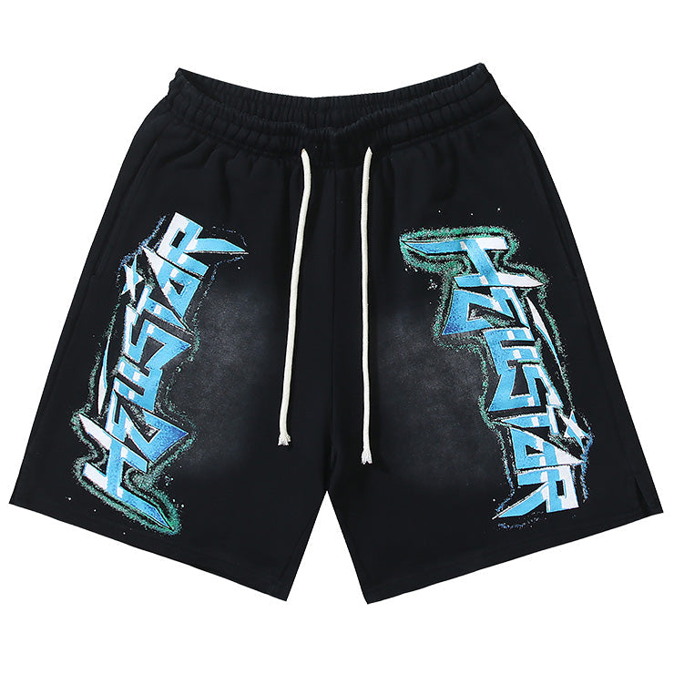 Hellstar Graffiti Washed Shorts