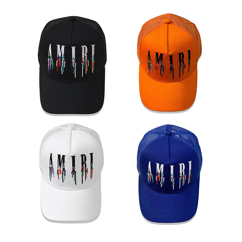 AMIRI color splash paint new color cap sun hat