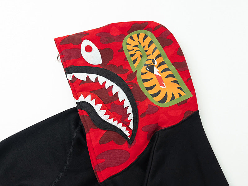 Bape Shark head camouflage Hoodie