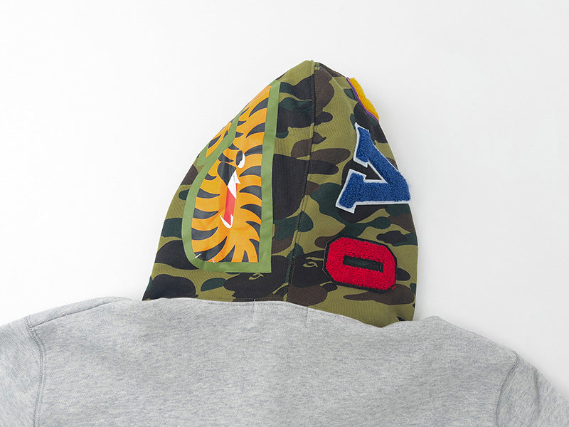 Bape Shark head camouflage Hoodie