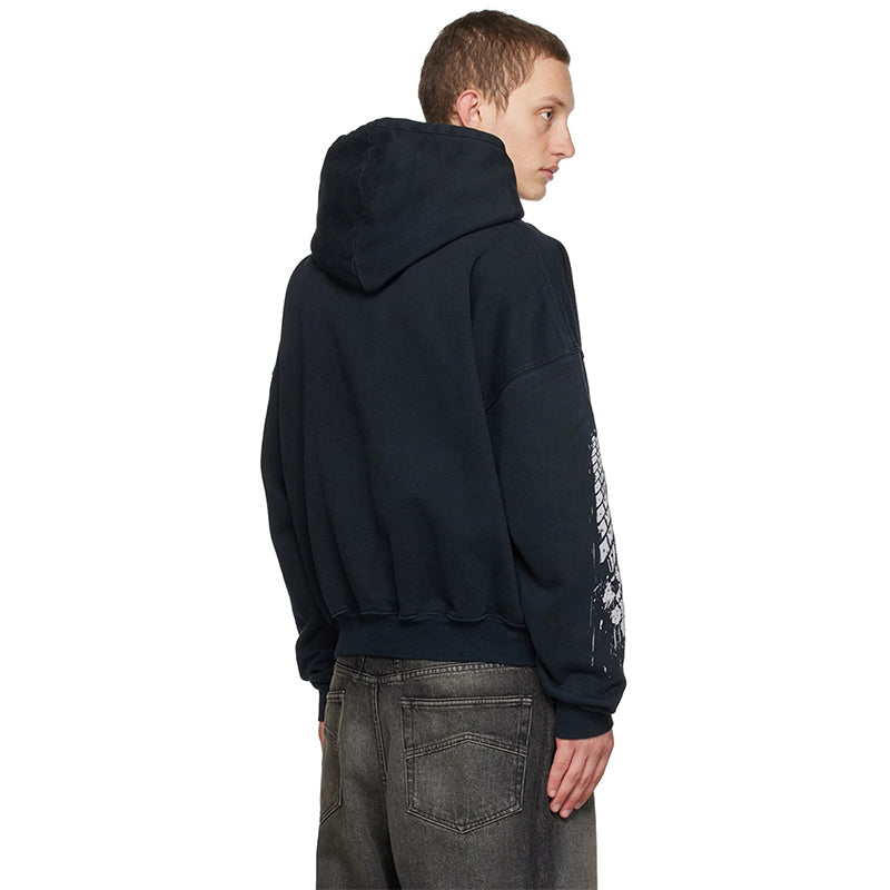 RHUDE Micro-label letters 4x4 print Hoodie