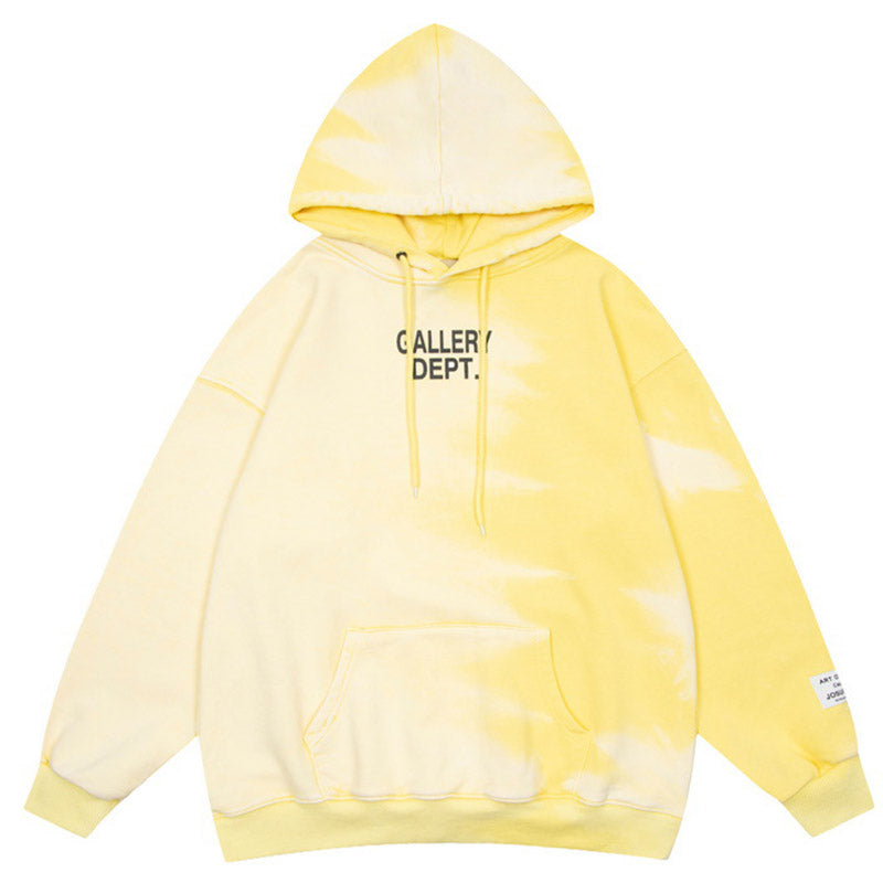 Gallery Dept. Logo-Print Bleached Cotton-Jersey Zip-Up Hoodie