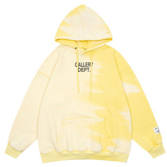 Gallery Dept. Logo-Print Bleached Cotton-Jersey Zip-Up Hoodie