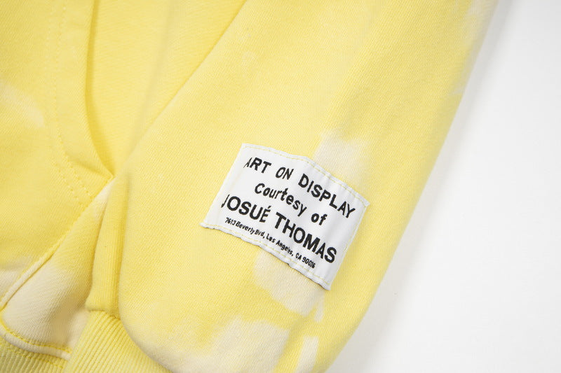 Gallery Dept. Logo-Print Bleached Cotton-Jersey Zip-Up Hoodie