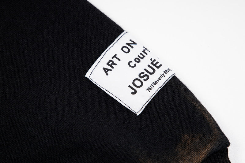 Gallery Dept. Logo-Print Bleached Cotton-Jersey Zip-Up Hoodie