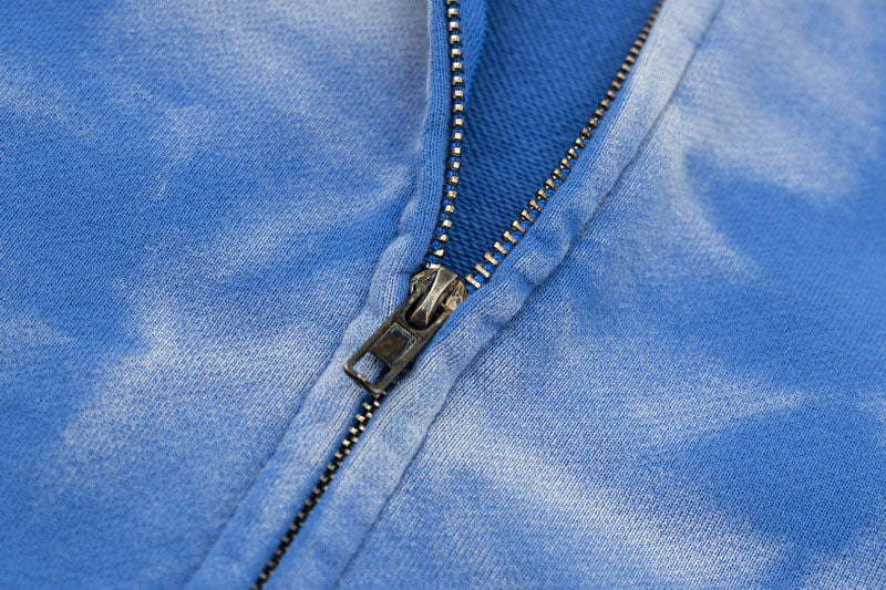 Gallery Dept. Logo-Print Bleached Cotton-Jersey Zip-Up Hoodie