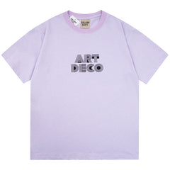 Gallery Dept. Art Deco Glittered Logo-Print Cotton-Jersey T-Shirt